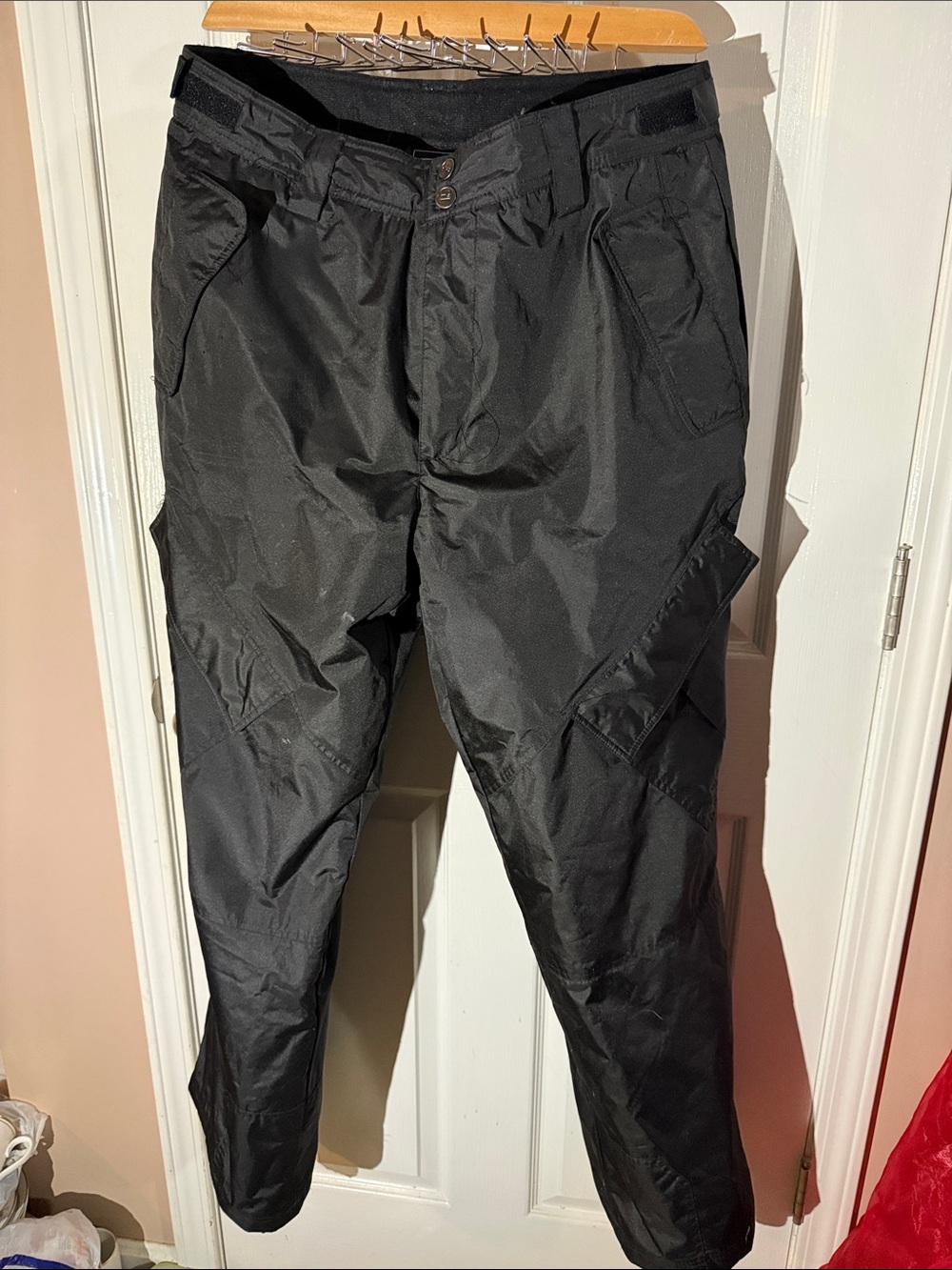 Black Men's Performance SNOW/ski  Cargo Pants Large